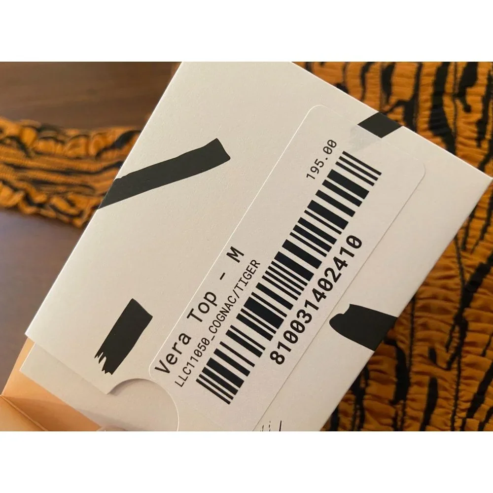 La Ligne Vera Cognac Tiger Smocked Tank Top - Picture 7 of 11